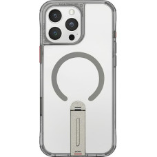 Skinarma Case Skinarma Helix for iPhone 16 Pro Magnetic Charging 360 Rotating Stand titanium