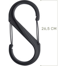 Nite Ize - S-Biner #10 plastmasas melni vārti - melni - SBP10-03