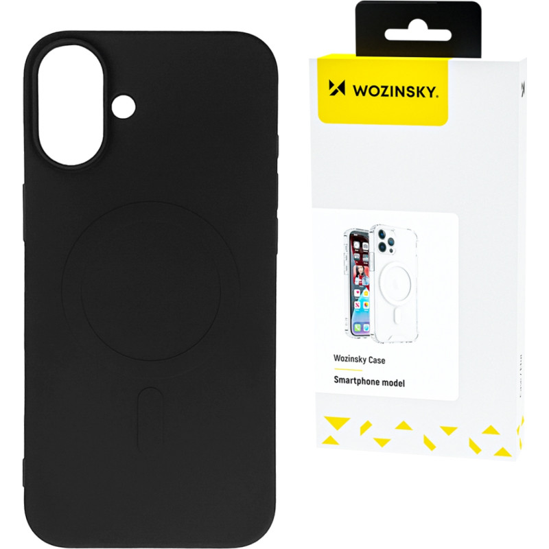 Wozinsky Magnētisks silikona maciņš Samsung Galaxy S25 Ultra Silicone Case Magsafe - melns
