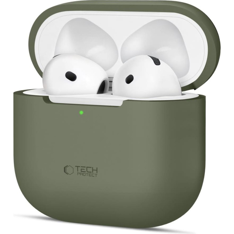 TECH-PROTECT SILICONE APPLE AIRPODS 4 OLIVE GREEN
