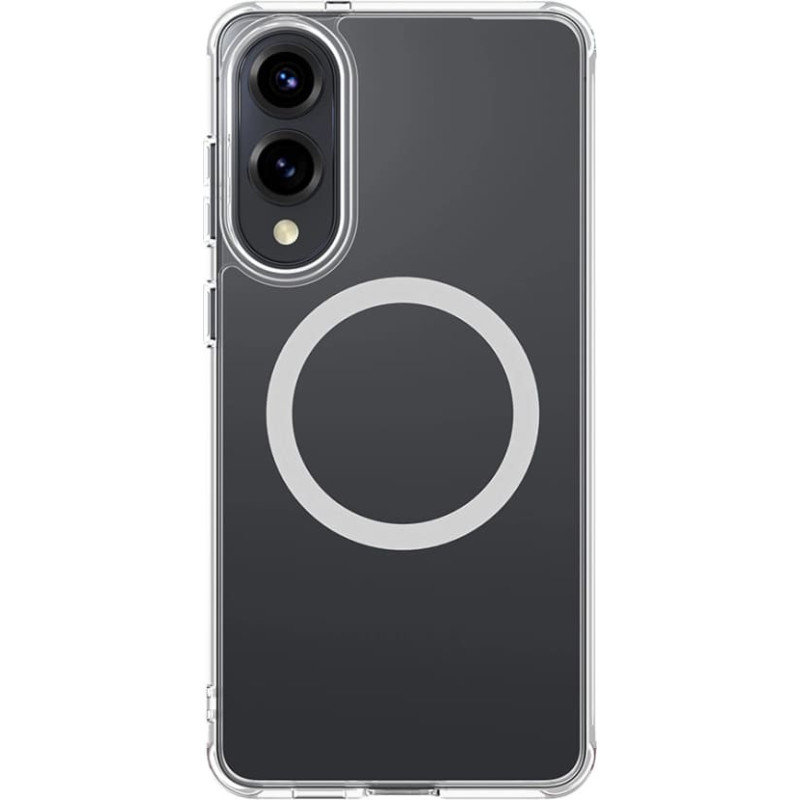 Amazingthing Minimal Mag Case with Magnetic Ring for Samsung Galaxy S25 Edge - Transparent