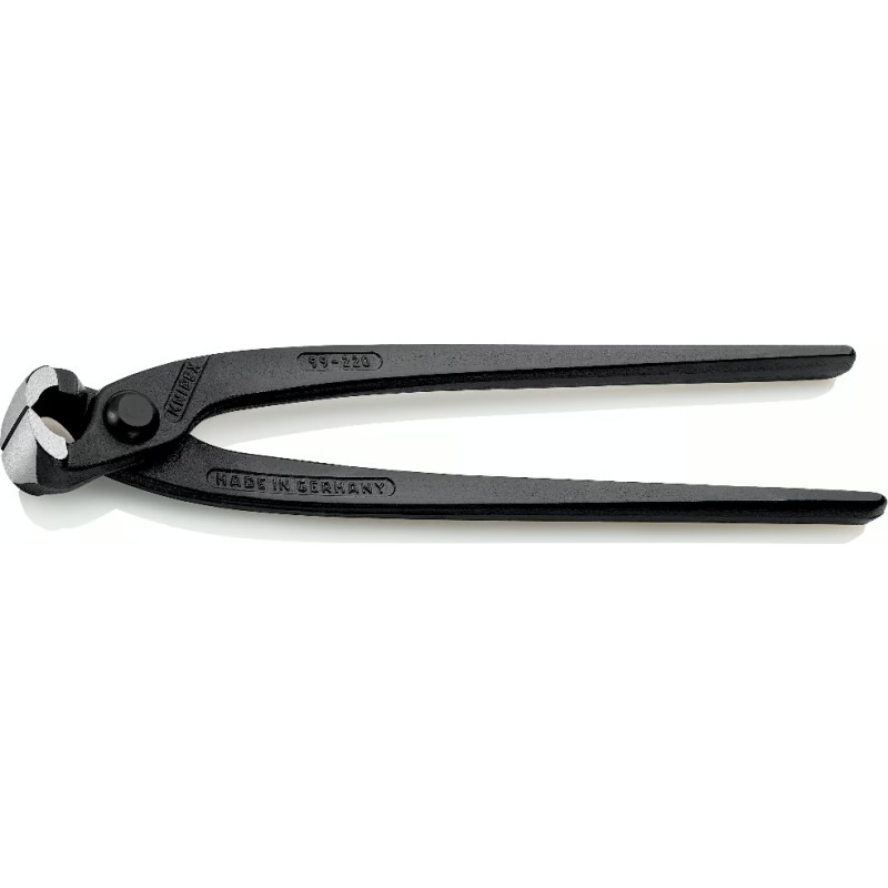 Knipex 99 00 220 Concreters' Nipper  61 HRC  black atramentized   22 cm  314 g