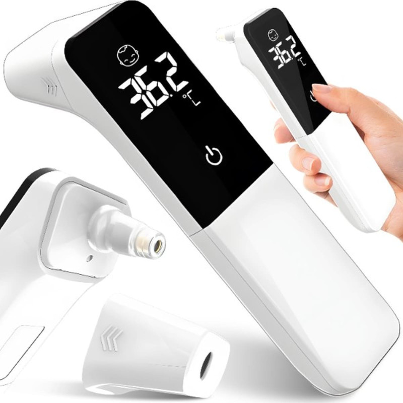 Retoo Bezkontakta infrasarkanais auss pieres termometrs LCD