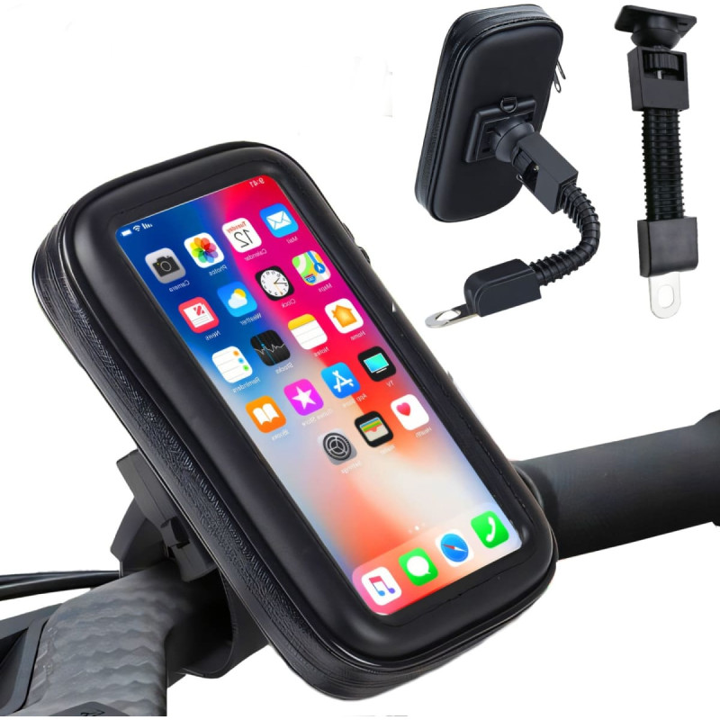 Retoo Ūdensizturīgs velosipēda turētājs ar tālruņa somu un rokturi