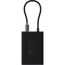 Baseus PioneerJoy 8-in-1 USB-C hub HDMI 4K@60Hz + HDMI 4K@30Hz + DisplayPort 8K@30Hz + VGA + 2 x USB-A 3.0 + 2 x USB-C - gray