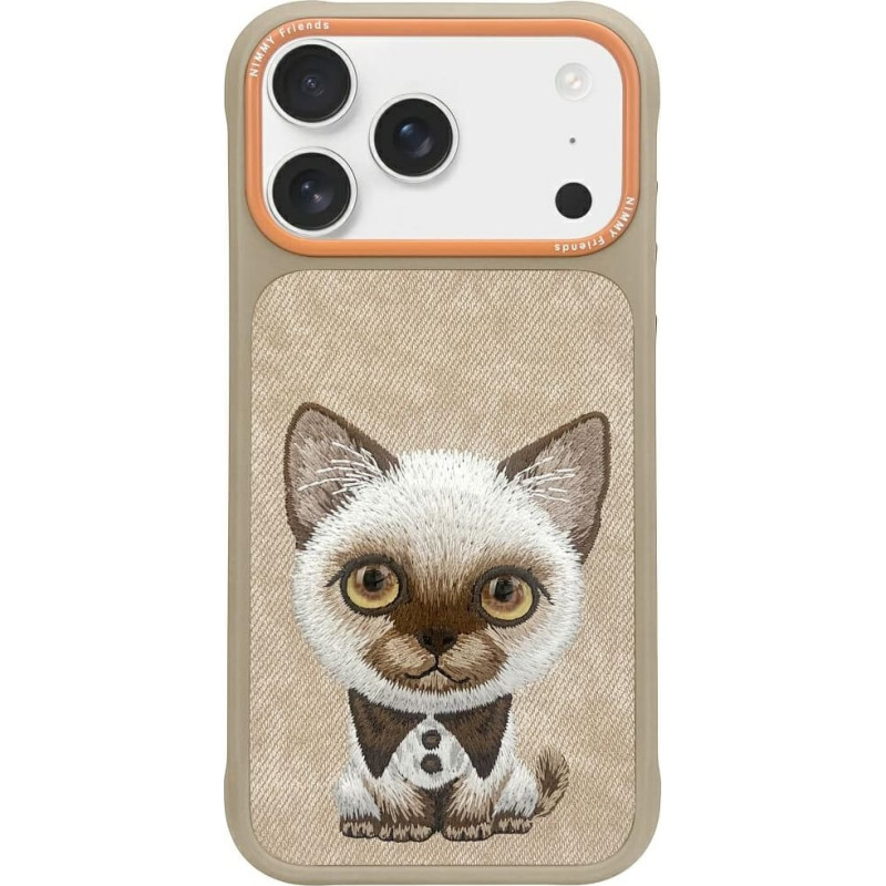 Nimmy Big Eyed Pet 2.0 Cat Case for iPhone 17 Beige