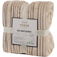 Mikrošķiedras flano sega 200x220 krēmkrāsas mīksta Nina