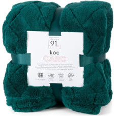 Sedziņa 150x200 Caro tumši zaļa mikrošķiedra D91