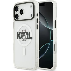 Etui Karl Lagerfeld IML Choupette Sketch  Logo MagSafe do iPhone 17 Pro Max przezroczysty