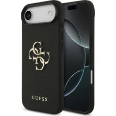 Etui Guess Grained Big 4G & Classic Logo  do iPhone Air czarny
