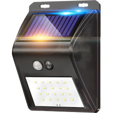 Retoo Saules āra dārza lampa ar krēslas kustības sensoriem, 20 LED diodes