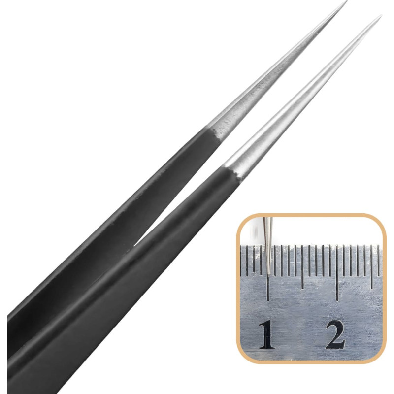 Retoo Antimagnētiskas tērauda pincetes ESD-11 14 cm - 10 gab.