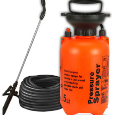 Retoo 5L rokas spiediena dārza smidzinātājs - oranžs