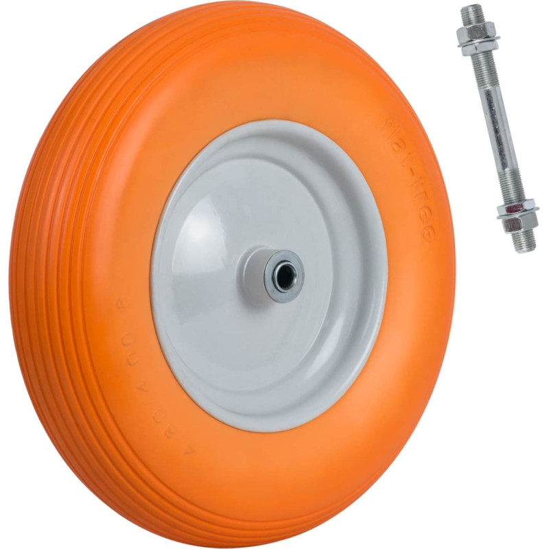 Humberg Bezkameru ķerras ritenis 4.00-8 oranžs un balts