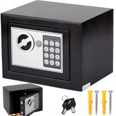 Retoo Elektroniskais seifs ar atslēgas kodu mājām vai birojam STAL 23 x 17 x 17 cm