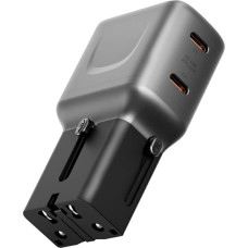 Energea Wall charger Energea TravelGo Adapter 45 2xUSB-C 45W graphite-black