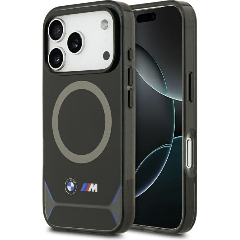 BMW M IML Metal Buttons & Logo MagSafe Case for iPhone 17 Pro Blue