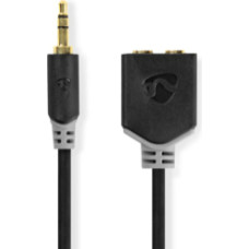 Adapteris Nedis 3.5mm M - 2x 3.5mm F 0.2m