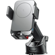 Joyroom Automašīnas tālruņa turētājs ar induktīvo lādētāju instrumentu panelim - melns
