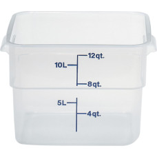 Cambro CamSquare pārtikas konteiners 11,4 l 256x310x210 mm - caurspīdīgs