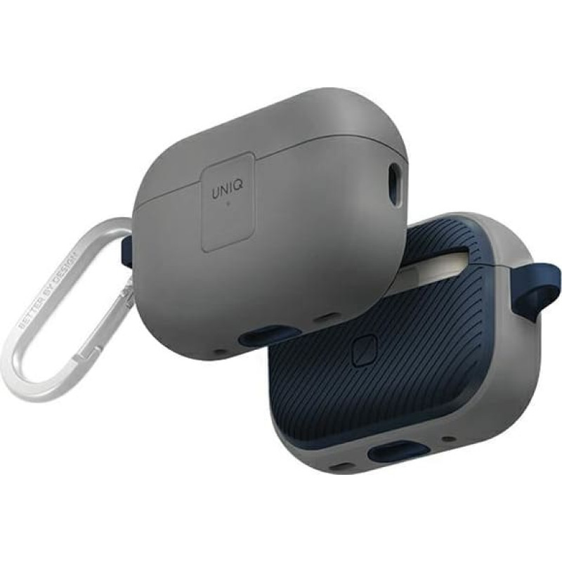 UNIQ Clyde Lock Case AirPods Pro 2 (2022|2023) Chalk Grey-Marine Blue