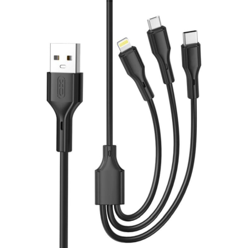 XO NB230 3in1 (Micro USB Lightning Type-C) 1m