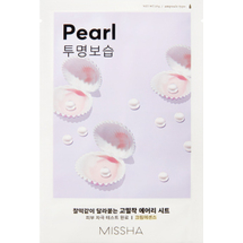 Missha Airy Fit Sheet Mask Pearl - Brightening and Hydrating Sheet Mask.