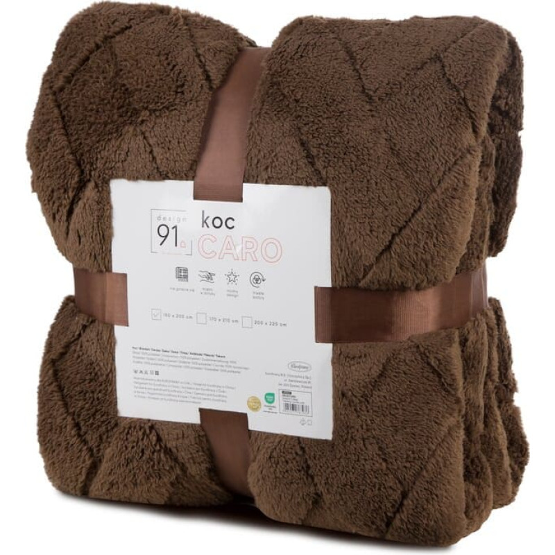 Sedziņa 170x210 Caro tumši brūna mikrošķiedra D91