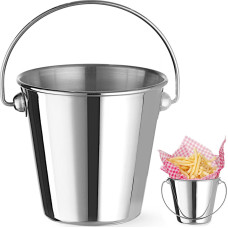 Hendi Mini tērauda spainis ar rokturi uzkodu pasniegšanai, diametrs 90x85 mm