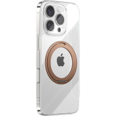 Joyroom iPhone 16 Pro MagSafe vāciņš ar 360 grādu gredzena statīvu — zelta krāsā