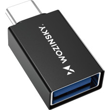 Wozinsky USB-C uz USB-A 10Gb/s adapteris &mdash; melns