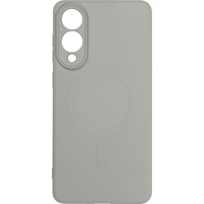 Hurtel Samsung Galaxy S25 Edge MagSafe &scaron;ķidrā silikona maciņ&scaron; - pelēks