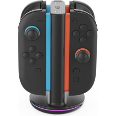 iPega SW2051 Charger Dock with RGB for JoyCon Controllers Nintendo Switch 2 Black (Damaged Package)
