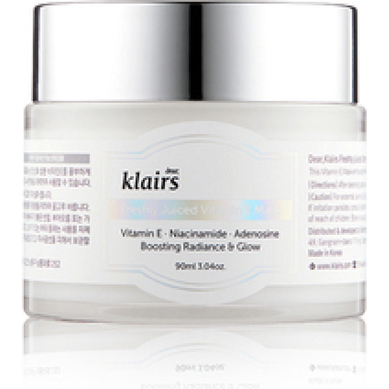 Dear, Klairs Freshly Juiced Vitamin E Mask - Hydrating facial mask with vitamin E.