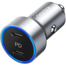 Choetech Lādētājs CHOETECH 2xUSB Type-C, 40W, PD