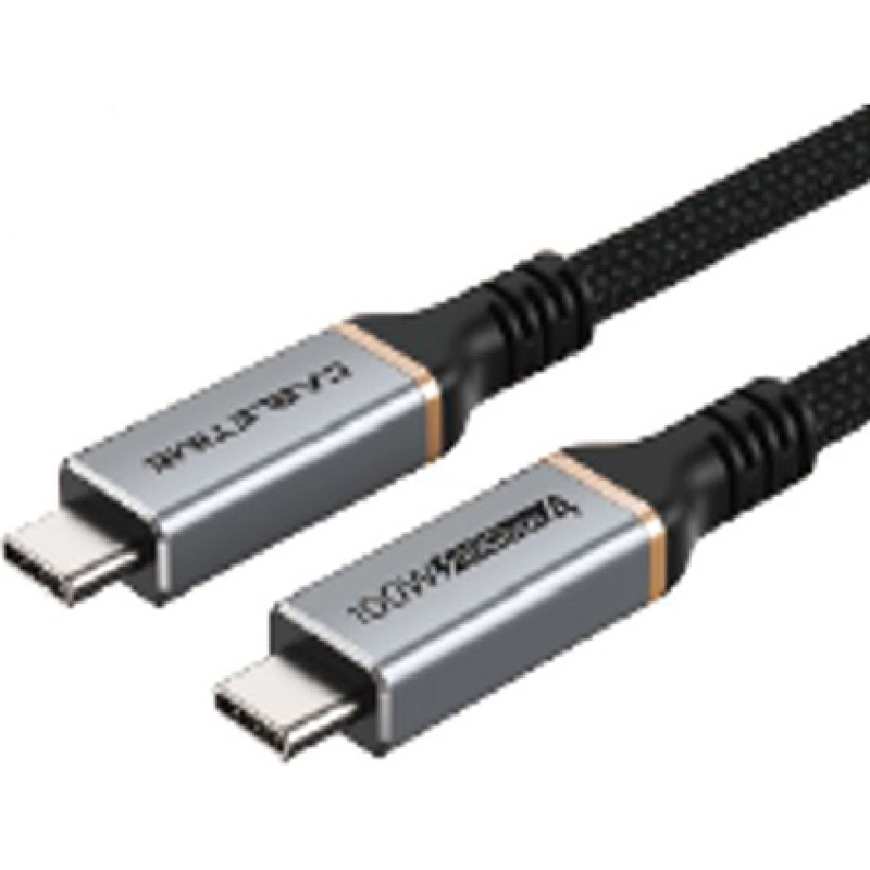 Extradigital Augstākās kvalitātes kabelis USB4, C tips - C tips, 40 Gb/s, 100 W, 20 V/ 5 A, 8 K/ 60 Hz, 1 m