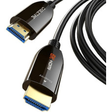 Cabletime Aktīvais optiskās &scaron;ķiedras kabelis HDMI 2.1, 8K, 60Hz, 30m, 48Gbps, apzeltīts