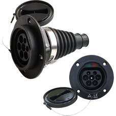 Hismart Elektromobiļa kontaktligzda 2. tips (vīrie&scaron;u), 16A, 1 fāzes