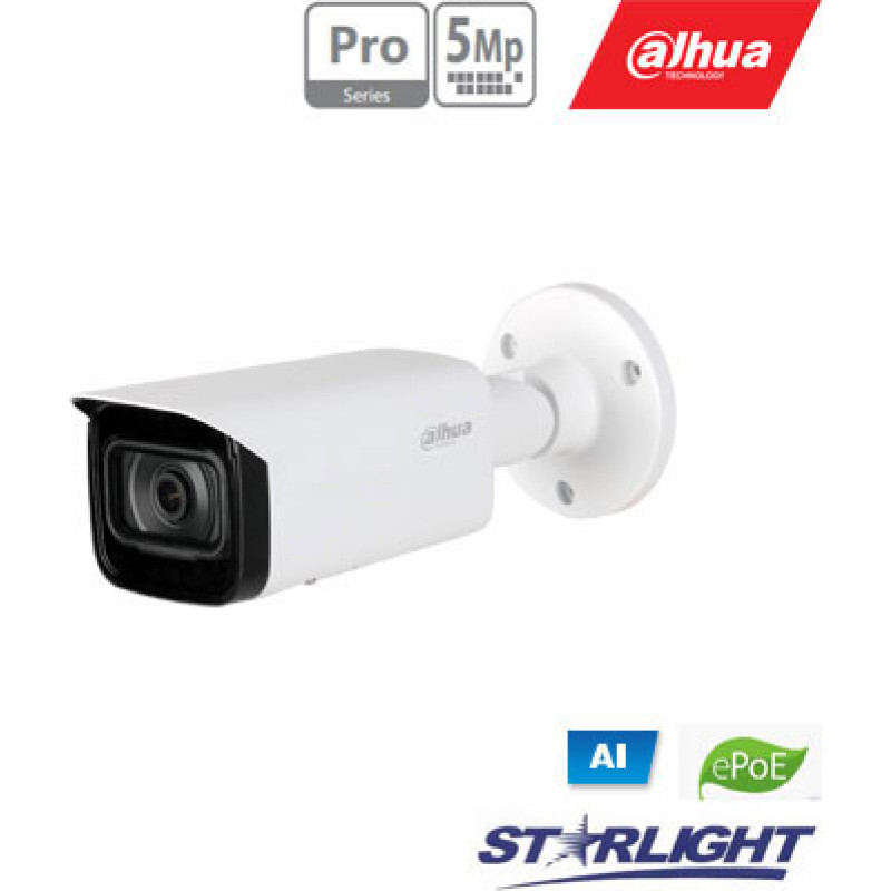 Dahua IP AI tīkla kamera 5MP 2K IPC-HFW5541T-ASE 3.6mm