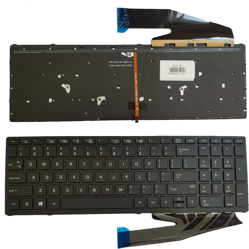 HP Tastatūra HP ZBook 17 G4, 15 G3, G4, 17 G3, G4, US