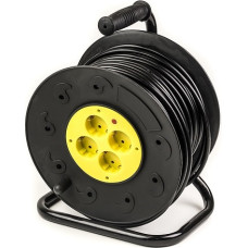 EXD Pagarinātājs ar spoli 50m, 4 rozetes, 3x2.5mm2