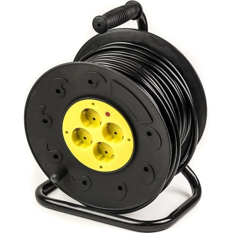 EXD Pagarinātājs ar spoli 50m, 4 rozetes, 3x2.5mm2