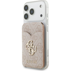 Guess PU 4G Mirror MagSafe Cardslot Stand Pink