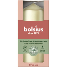 Bolsius Svece cilindrs &Oslash;120x58mm sudraba