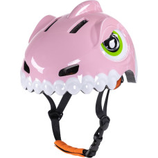 Wozinsky Children's Bike Helmet Dinosaur Pattern S - Pink