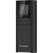 Wozinsky Kompresors, elektriskais pumpis, lādētājs, lukturītis, 150 PSI, 8000mAh - melns