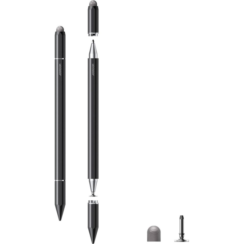 Joyroom JR-BP561 3-in-1 pasīvais magnētiskais kapacitatīvais irbulis - melns