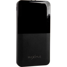 Maxximus POWERBANK MX ROTH 10 000 mAh, 2XUSB, 10W Li-Po, BLACK, + microUSB CABLE