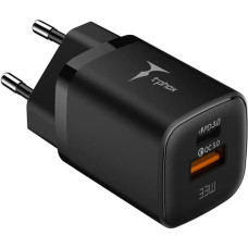 T-Phox WALL CHARGER T-PHOX HANDY SERIES 33W T-PP08 USB|USB-C BLACK