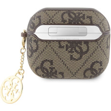 Guess 4G PU Charm Case for AirPods 3 Brown